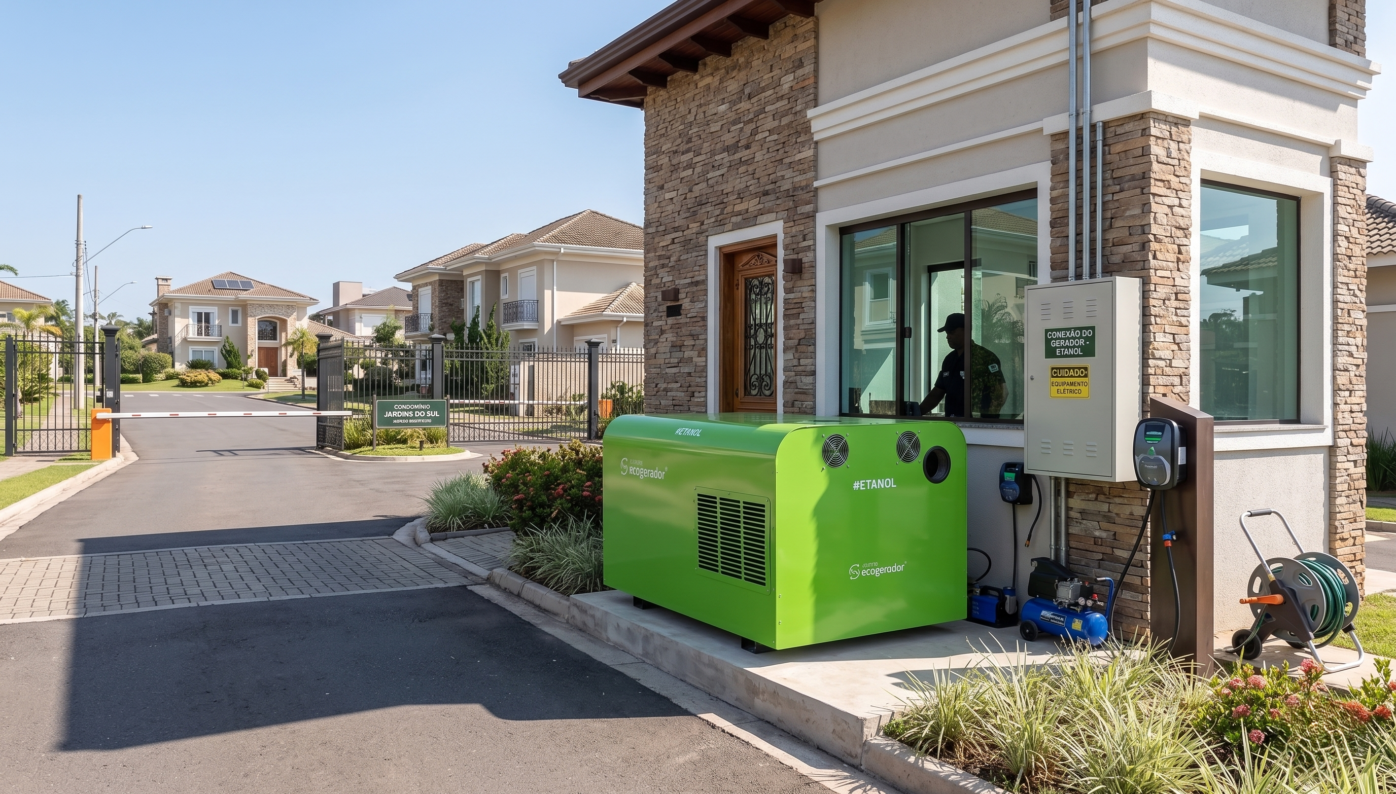 Ecogerador para portaria