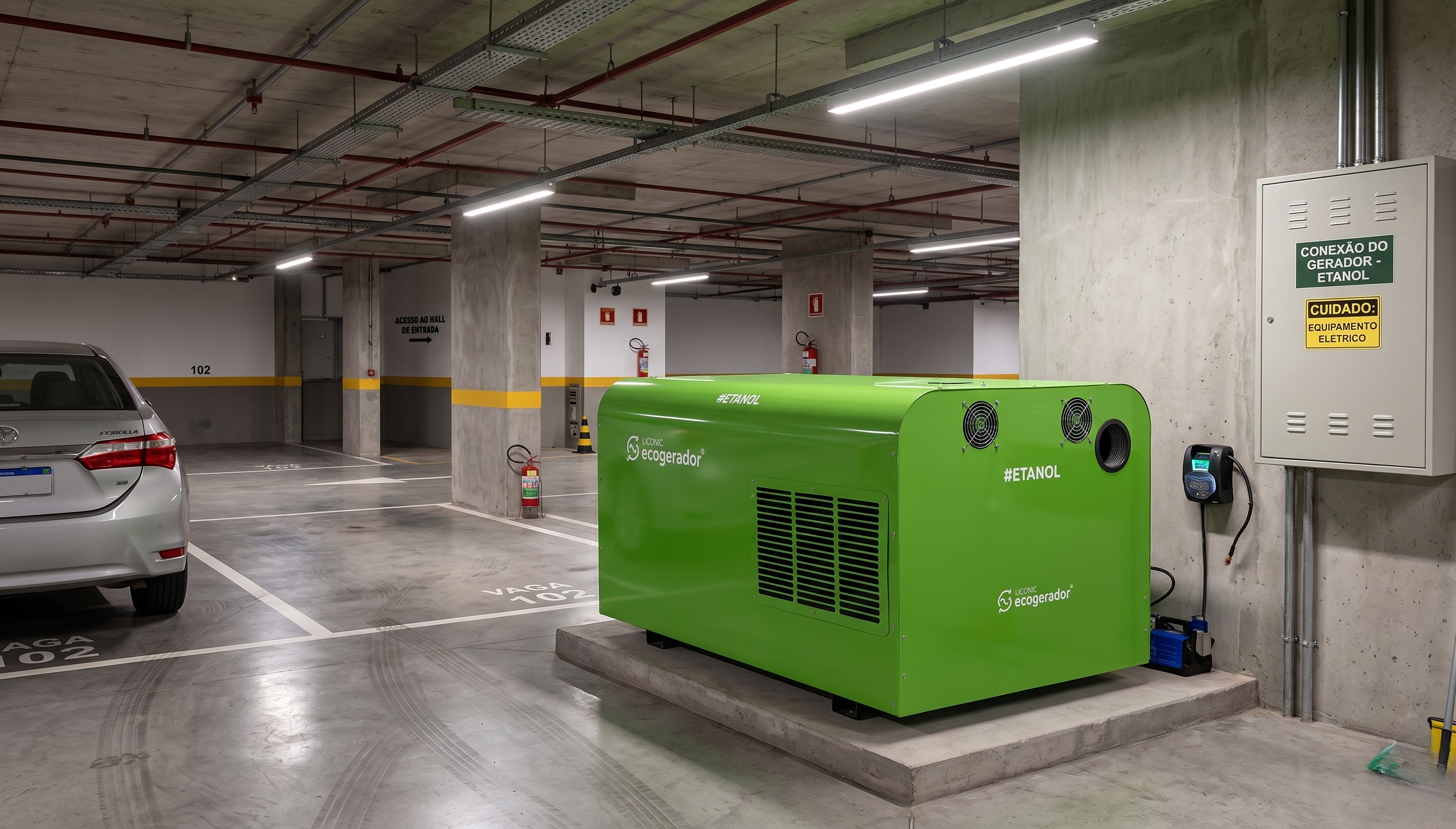 Ecogerador para elevadores