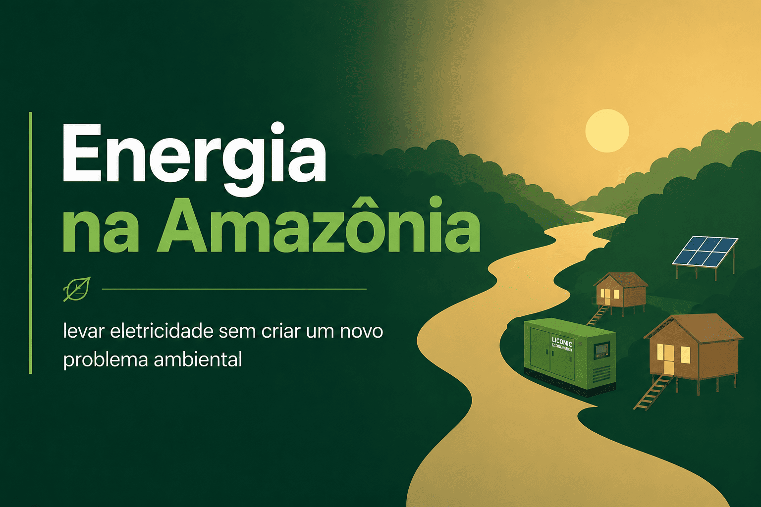 Energia na Amazônia: levar eletricidade sem criar um novo problema ambiental
